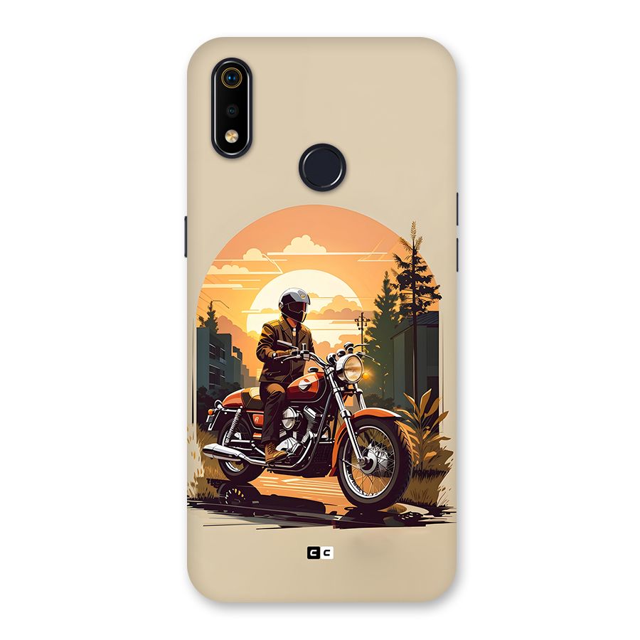 Vintage Bike Art Back Case for Realme 3i