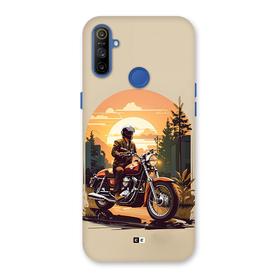 Vintage Bike Art Back Case for Realme Narzo 10A