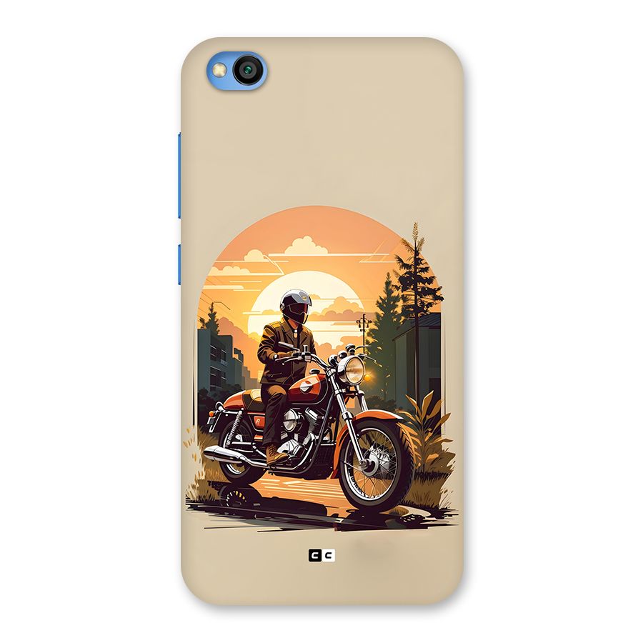 Vintage Bike Art Back Case for Redmi Go
