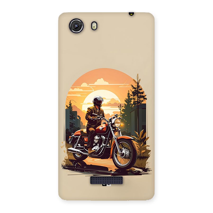 Vintage Bike Art Back Case for Unite 3