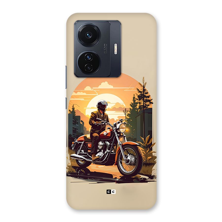 Vintage Bike Art Back Case for Vivo T1 Pro