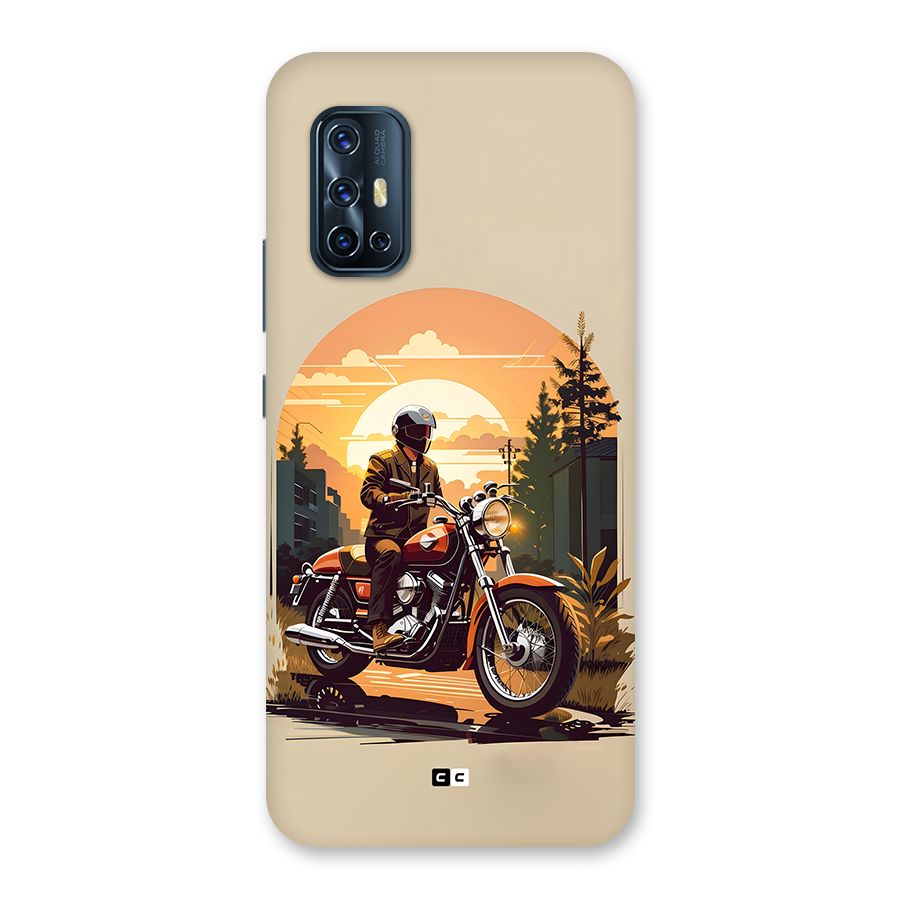Vintage Bike Art Back Case for Vivo V17