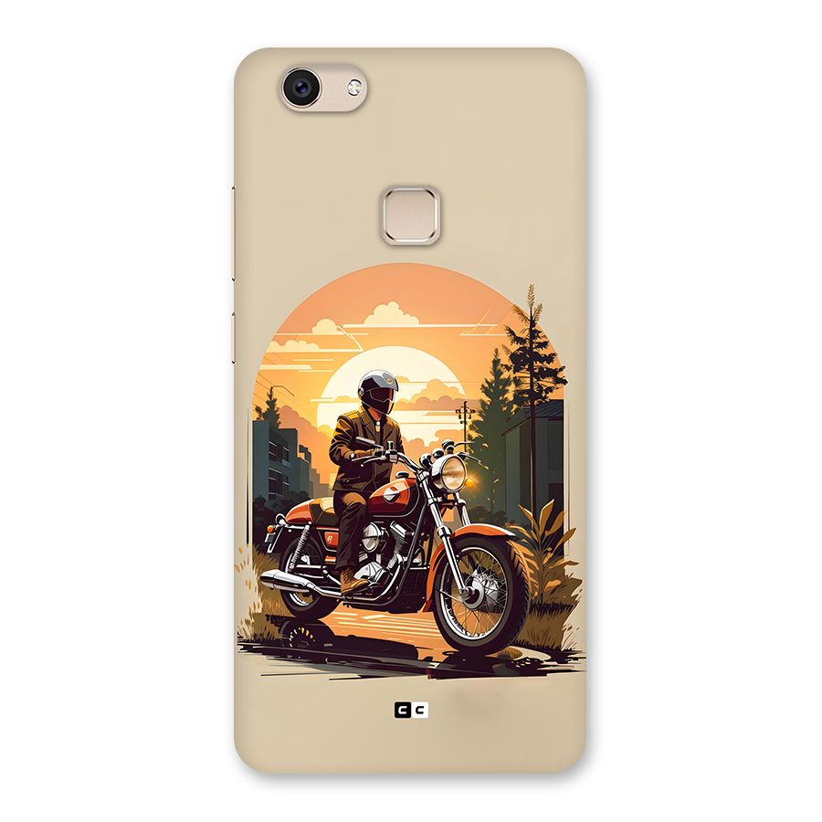 Vintage Bike Art Back Case for Vivo V7