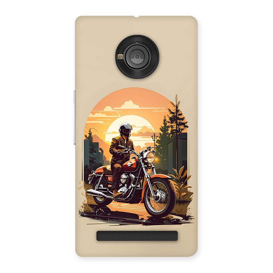 Vintage Bike Art Back Case for Yuphoria