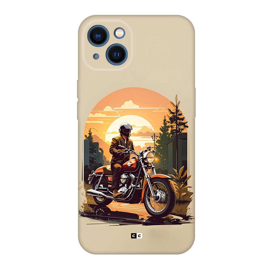 Vintage Bike Art Back Case for iPhone 13
