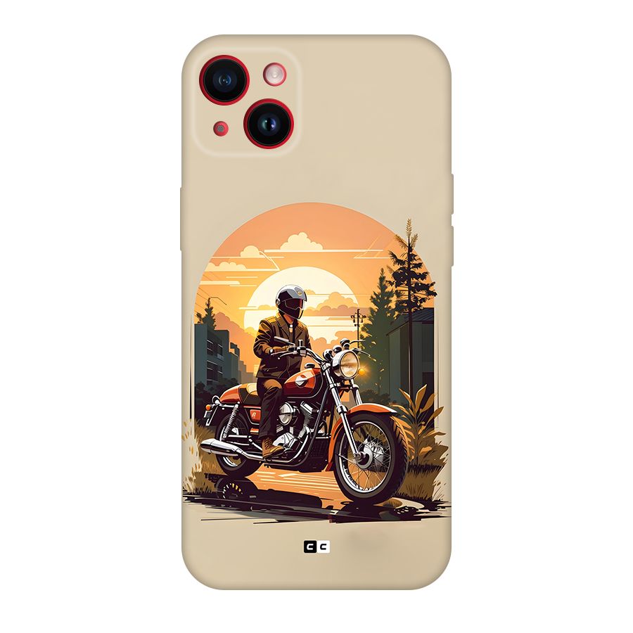 Vintage Bike Art Back Case for iPhone 14 Plus