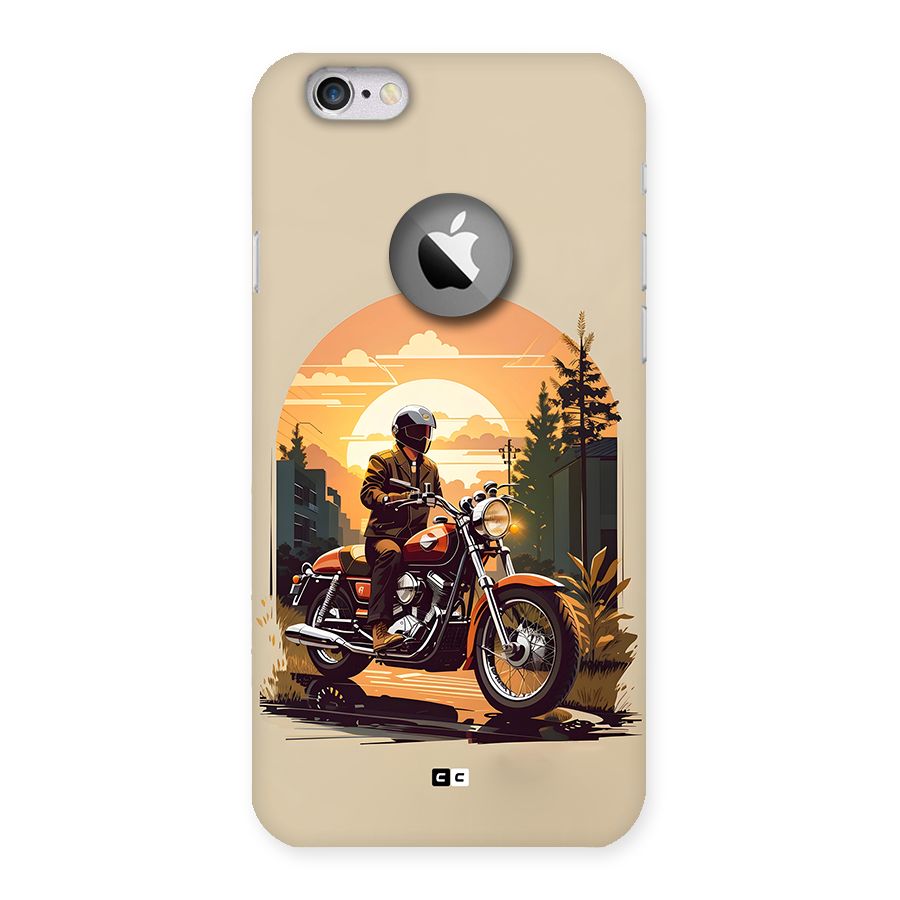 Vintage Bike Art Back Case for iPhone 6 Logo Cut