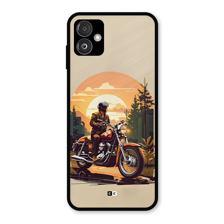 Vintage Bike Art Metal Back Case for Galaxy F14