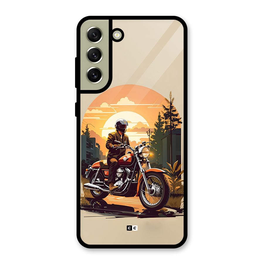 Vintage Bike Art Metal Back Case for Galaxy S21 FE 5G (2023)