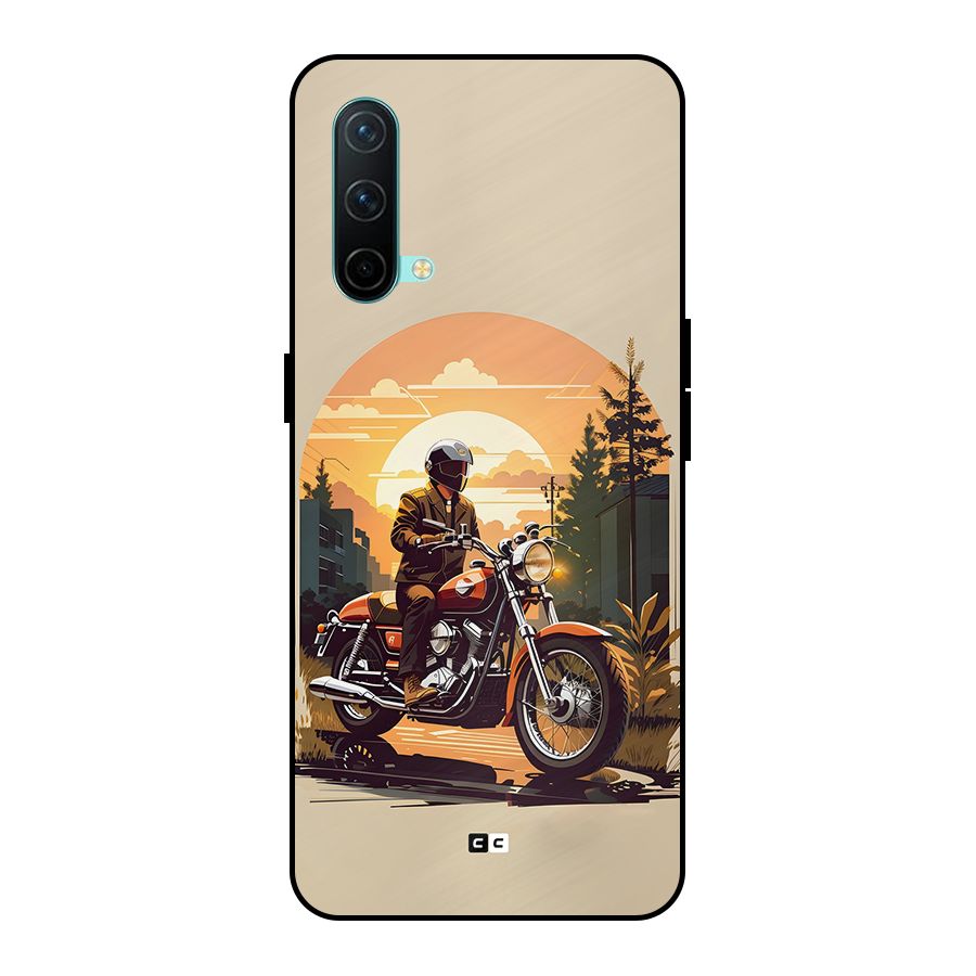 Vintage Bike Art Metal Back Case for OnePlus Nord CE 5G