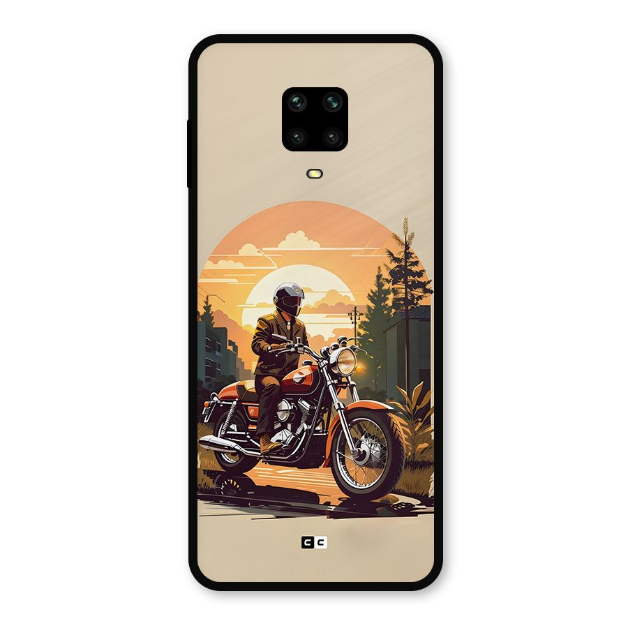 Vintage Bike Art Metal Back Case for Poco M2