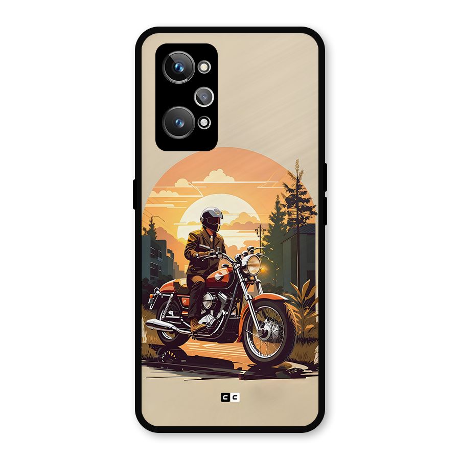 Vintage Bike Art Metal Back Case for Realme GT Neo2