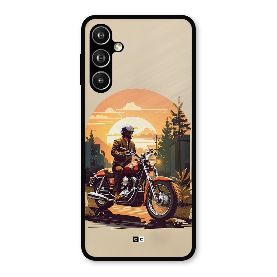 Vintage Bike Art Metal Back Case for Samsung Galaxy M54