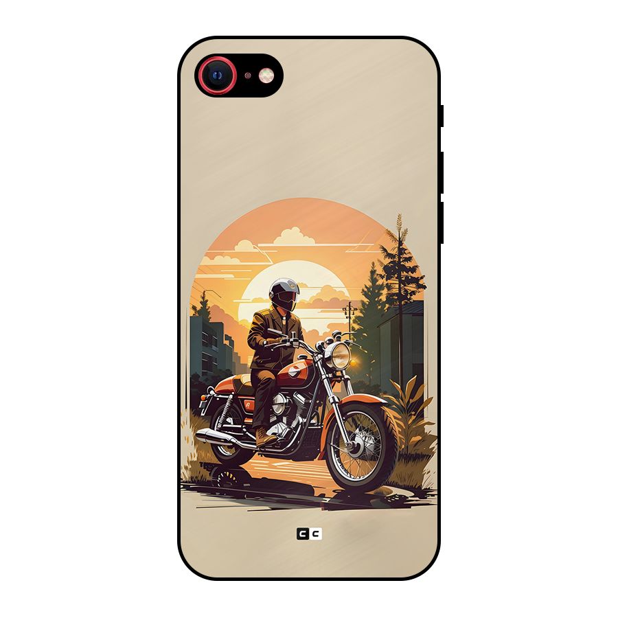 Vintage Bike Art Metal Back Case for iPhone 7