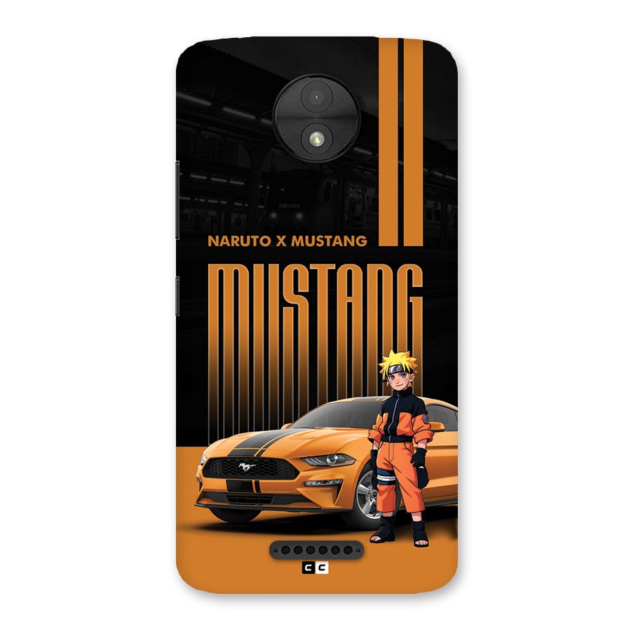 Vintage Car Boy Back Case for Moto C