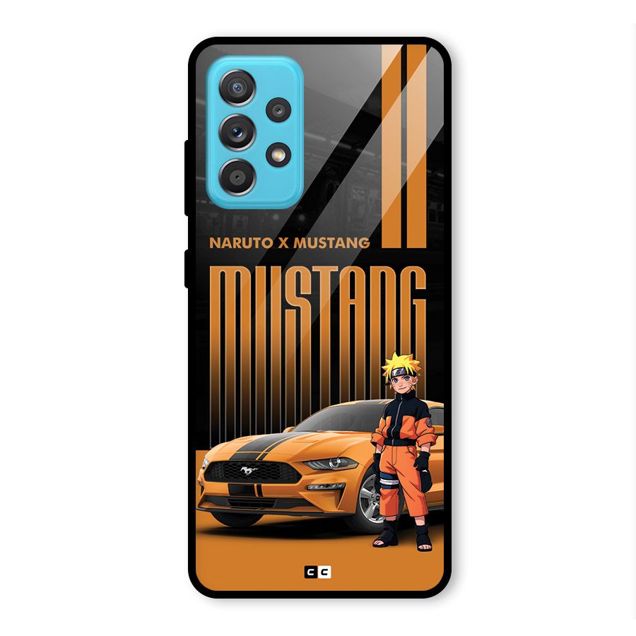 Vintage Car Boy Glass Back Case for Galaxy A52s 5G