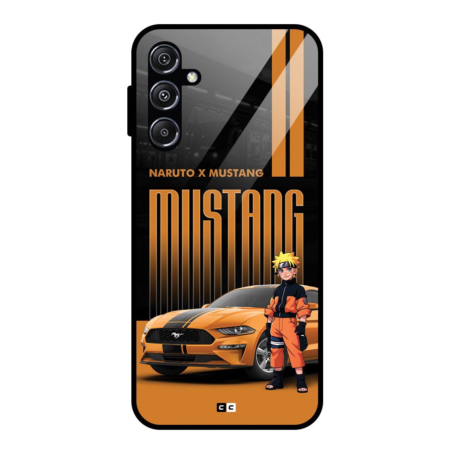 Vintage Car Boy Glass Back Case for Galaxy M34 5G
