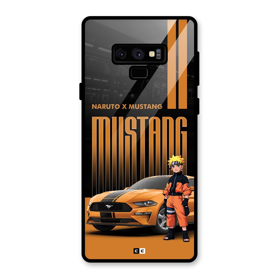 Vintage Car Boy Glass Back Case for Galaxy Note 9