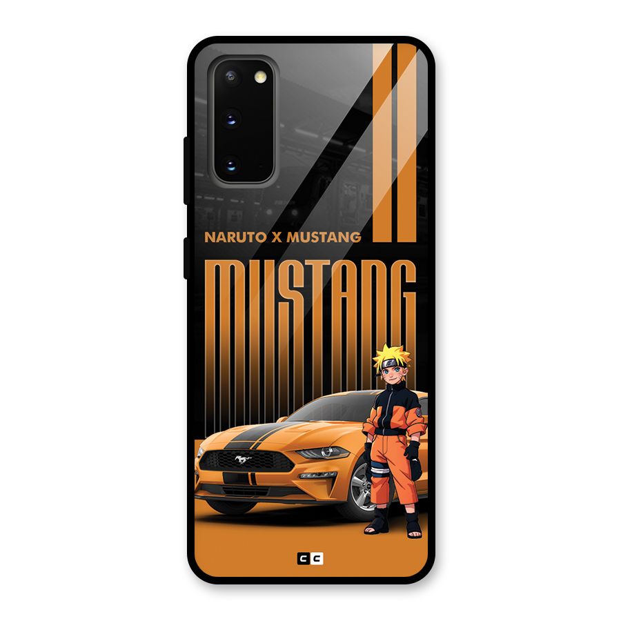 Vintage Car Boy Glass Back Case for Galaxy S20
