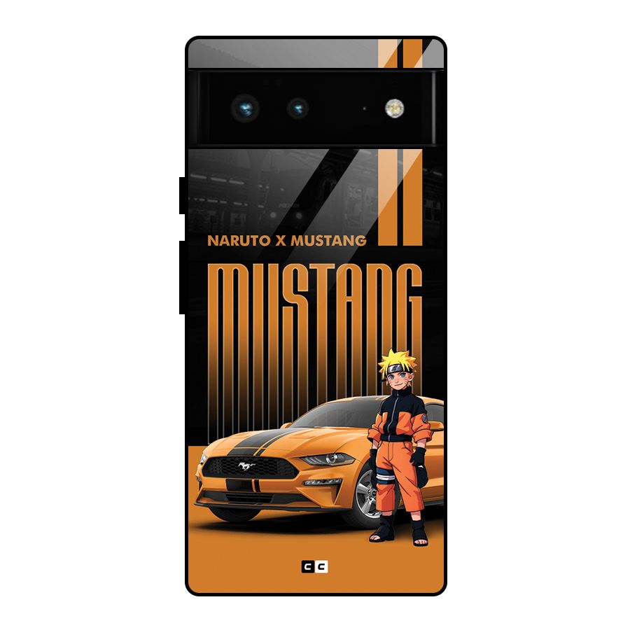 Vintage Car Boy Glass Back Case for Google Pixel 6