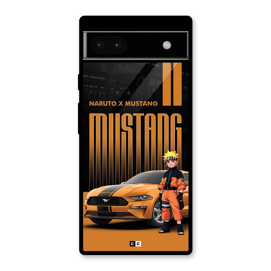 Vintage Car Boy Glass Back Case for Google Pixel 6a