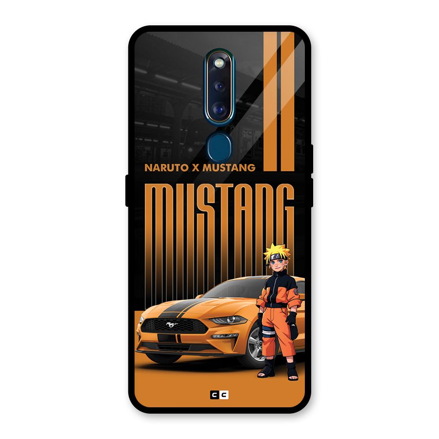 Vintage Car Boy Glass Back Case for Oppo F11 Pro