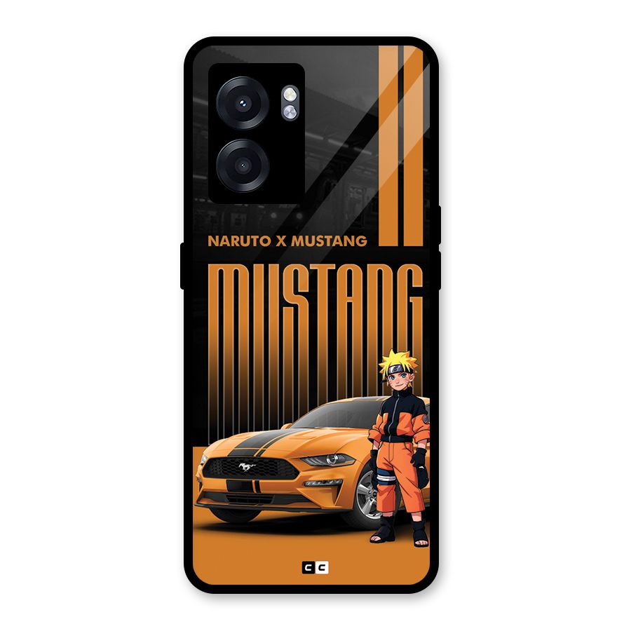 Vintage Car Boy Glass Back Case for Oppo K10 (5G)