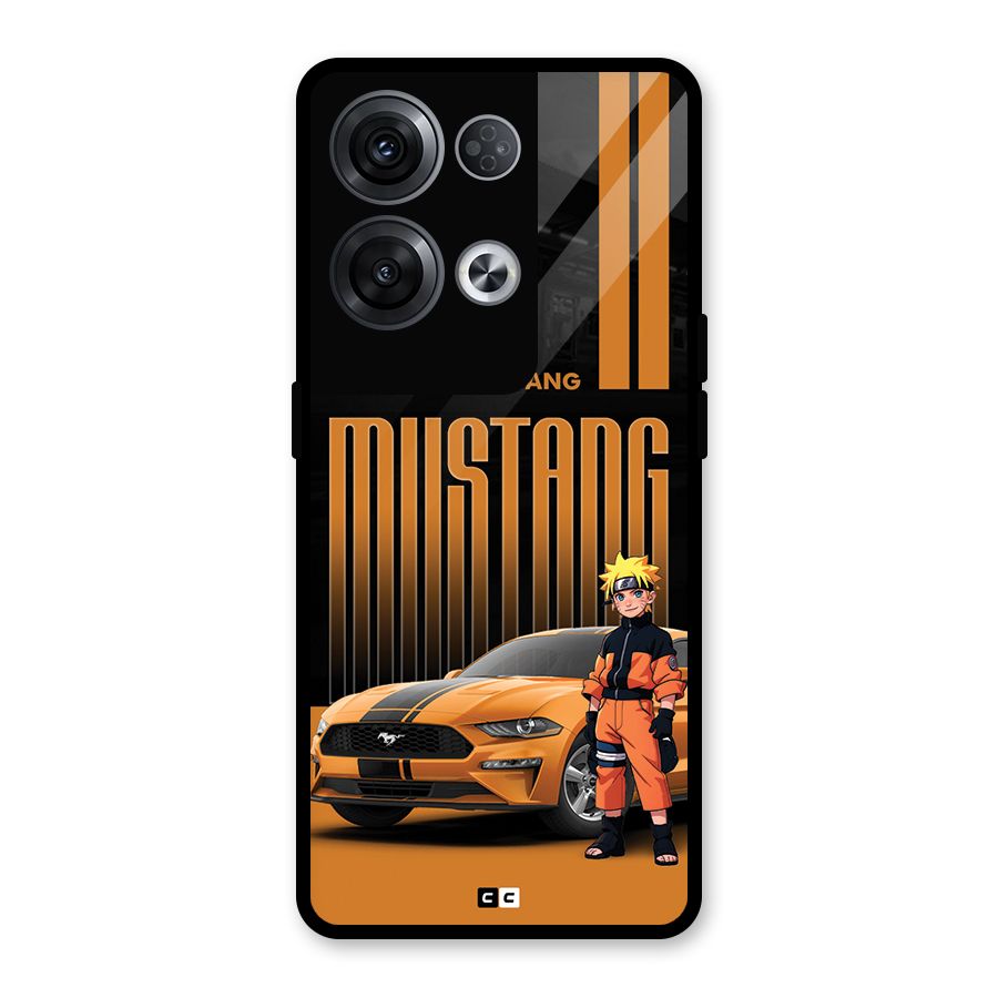 Vintage Car Boy Glass Back Case for Oppo Reno8 Pro 5G