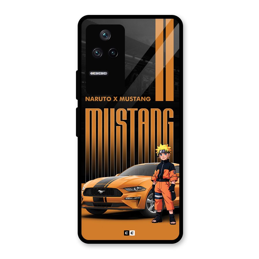 Vintage Car Boy Glass Back Case for Poco F4 5G