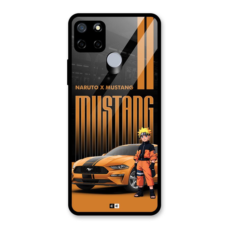 Vintage Car Boy Glass Back Case for Realme C12