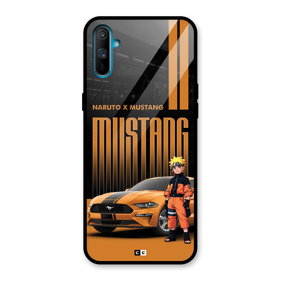 Vintage Car Boy Glass Back Case for Realme C3