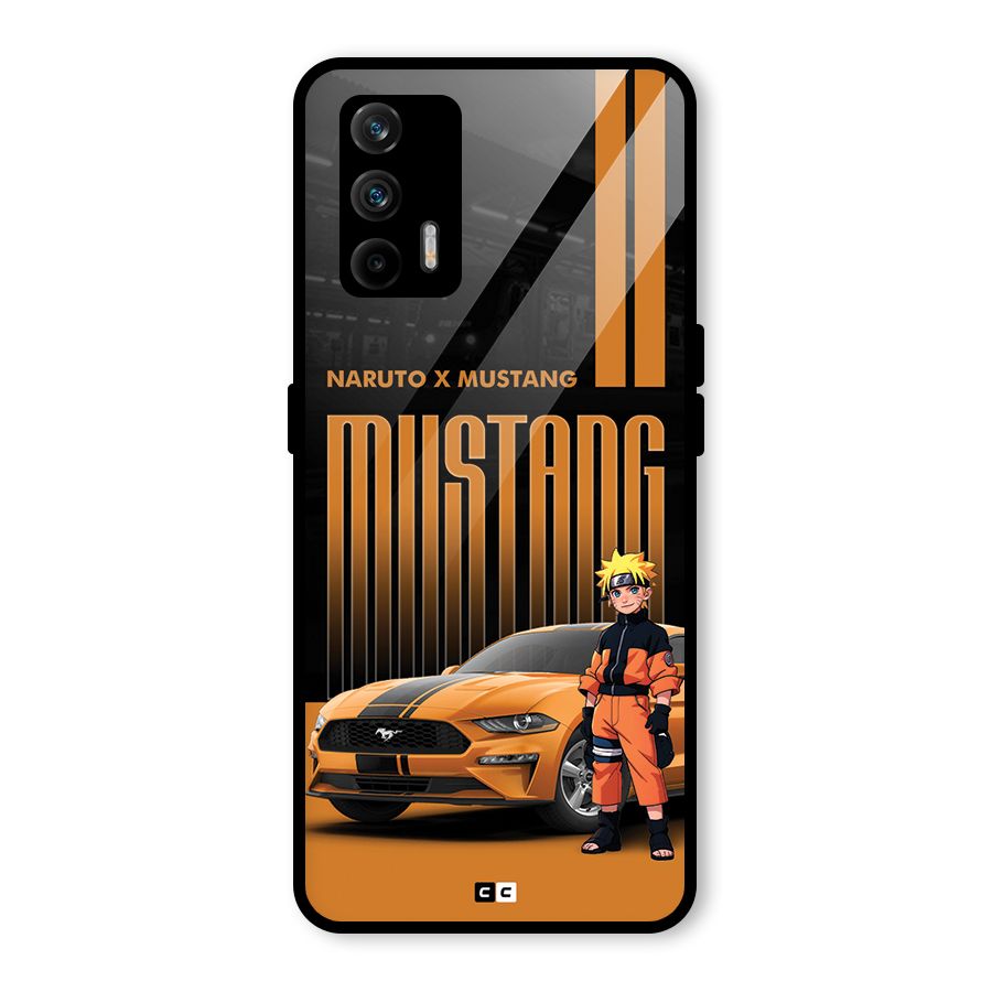 Vintage Car Boy Glass Back Case for Realme GT 5G