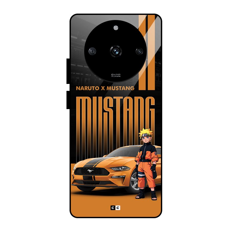 Vintage Car Boy Glass Back Case for Realme Narzo 60 5G