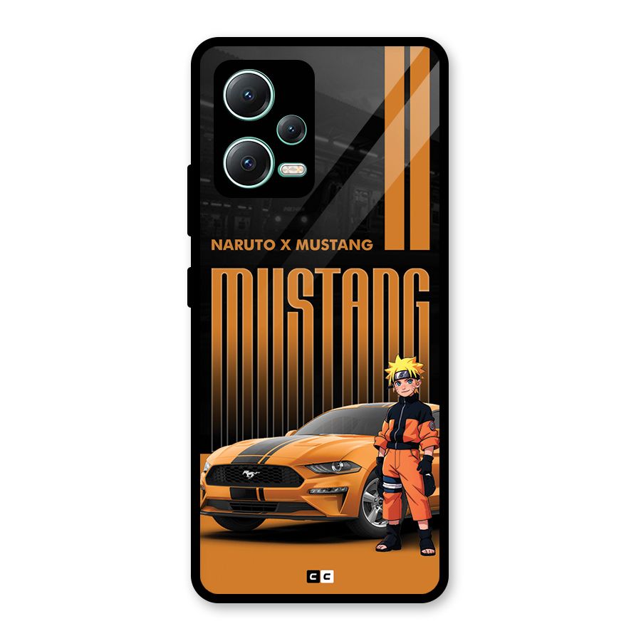 Vintage Car Boy Glass Back Case for Redmi Note 12 5G