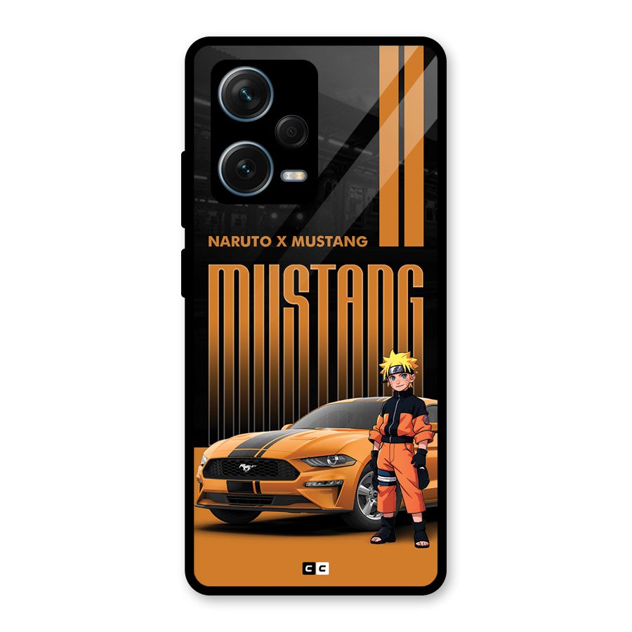 Vintage Car Boy Glass Back Case for Redmi Note 12 Pro Plus 5G