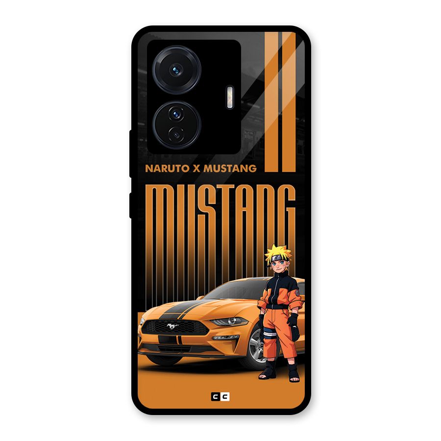 Vintage Car Boy Glass Back Case for Vivo T1 Pro