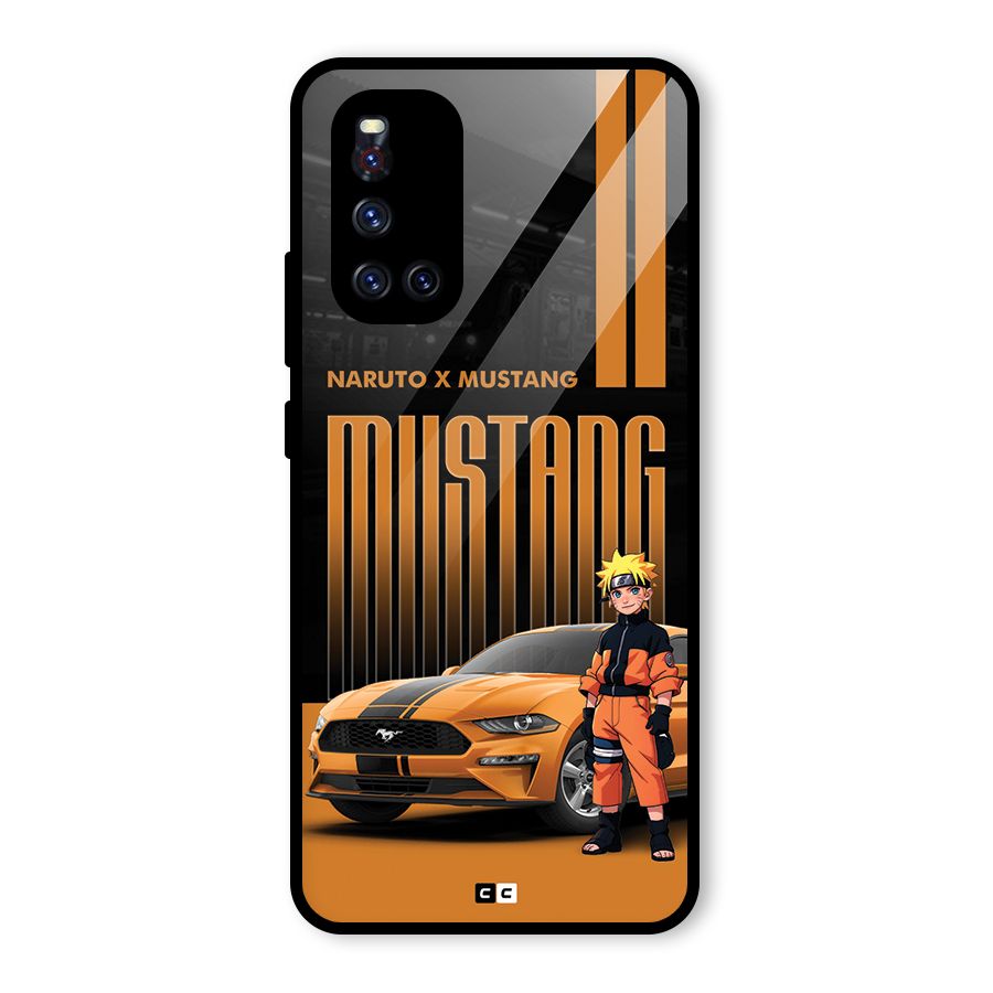 Vintage Car Boy Glass Back Case for Vivo V19