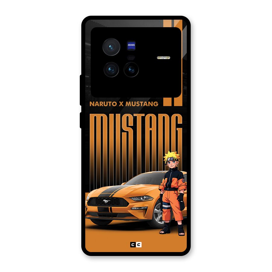 Vintage Car Boy Glass Back Case for Vivo X80