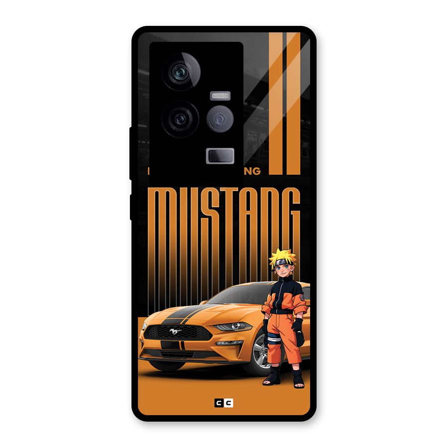 Vintage Car Boy Glass Back Case for Vivo iQOO 11 5G