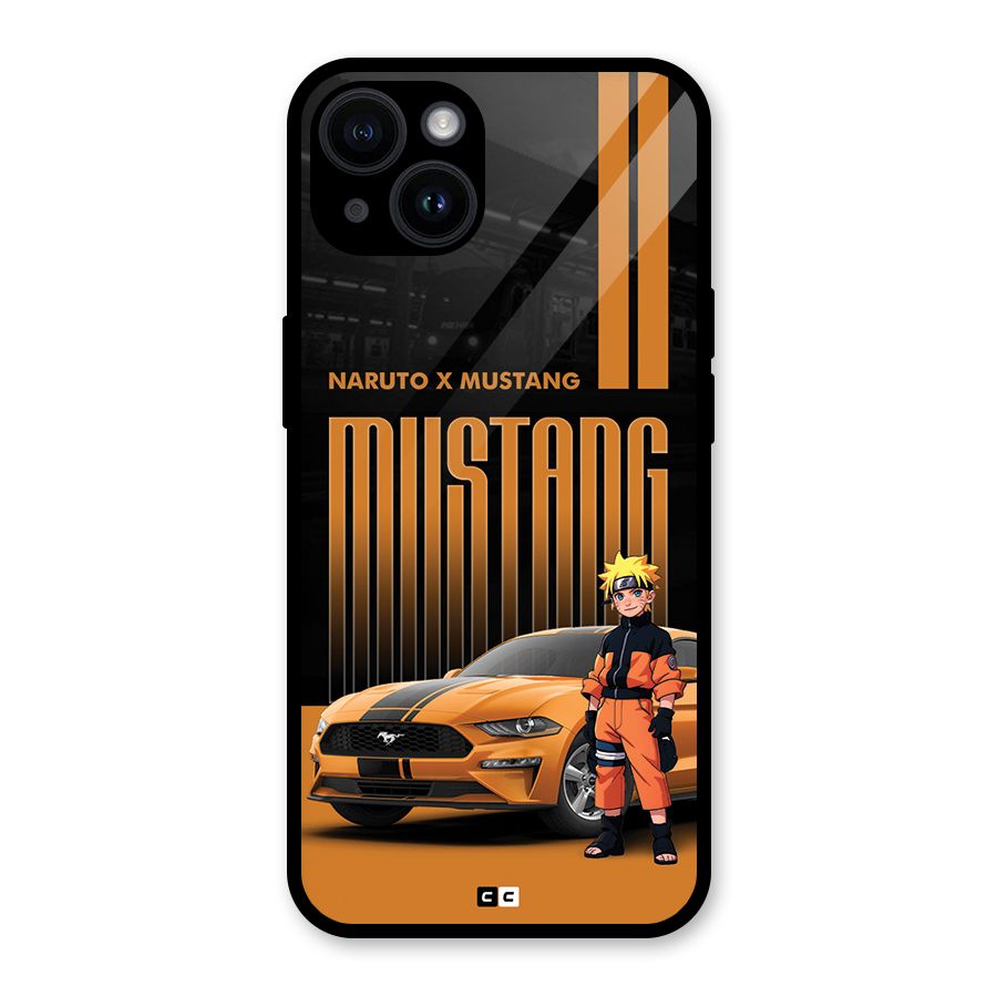 Vintage Car Boy Glass Back Case for iPhone 14