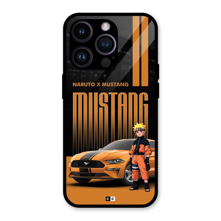 Vintage Car Boy Glass Back Case for iPhone 14 Pro
