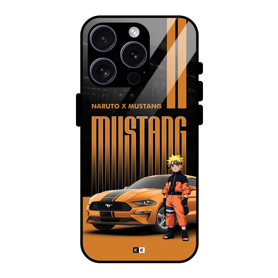 Vintage Car Boy Glass Back Case for iPhone 15 Pro