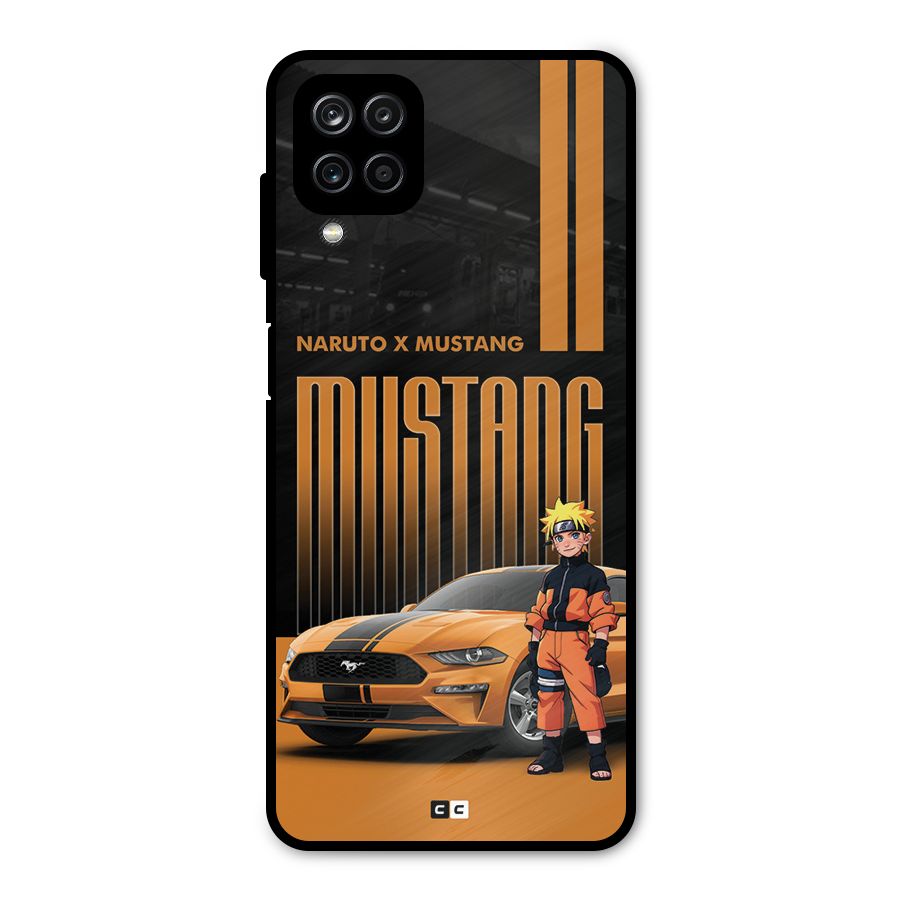 Vintage Car Boy Metal Back Case for Galaxy A12