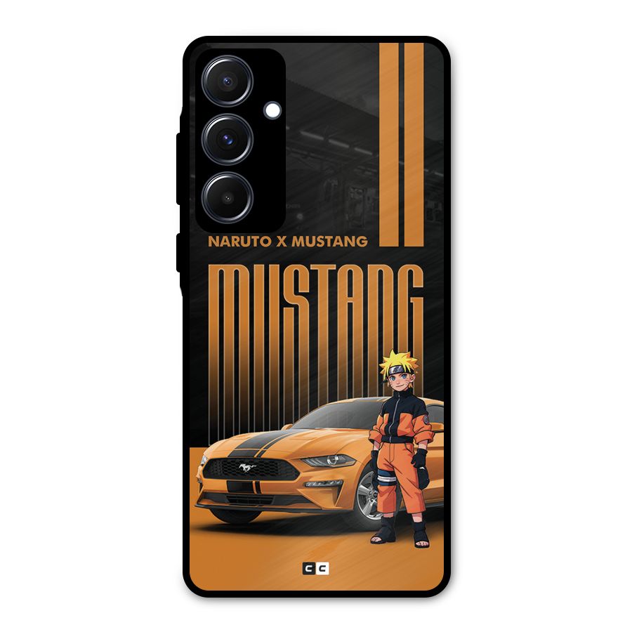 Vintage Car Boy Metal Back Case for Galaxy A55
