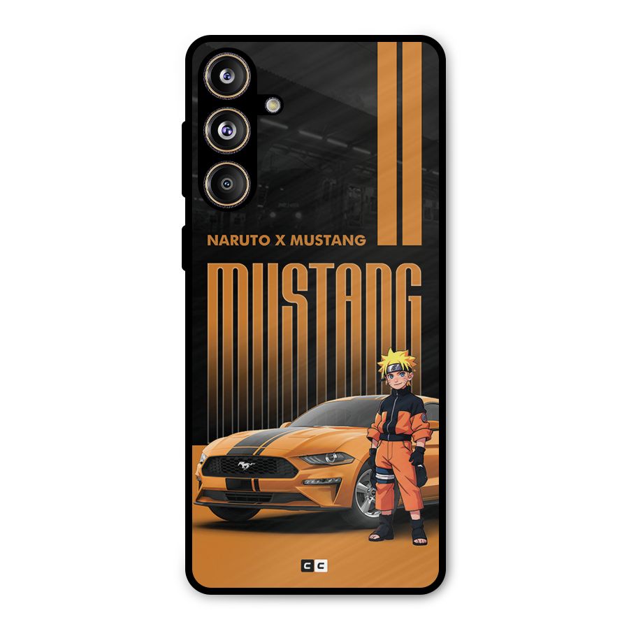 Vintage Car Boy Metal Back Case for Galaxy F55
