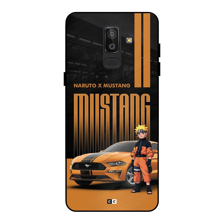 Vintage Car Boy Metal Back Case for Galaxy J8