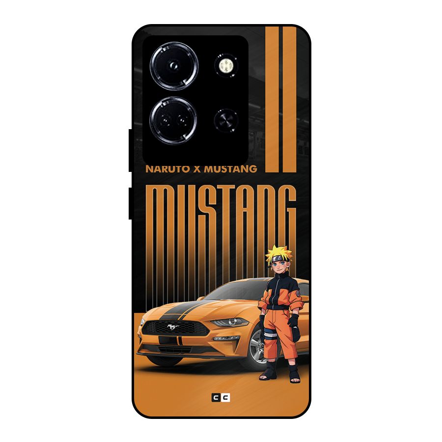 Vintage Car Boy Metal Back Case for Infinix Note 30 5G