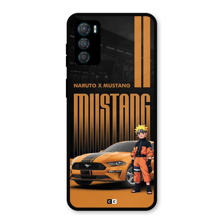 Vintage Car Boy Metal Back Case for Moto G42
