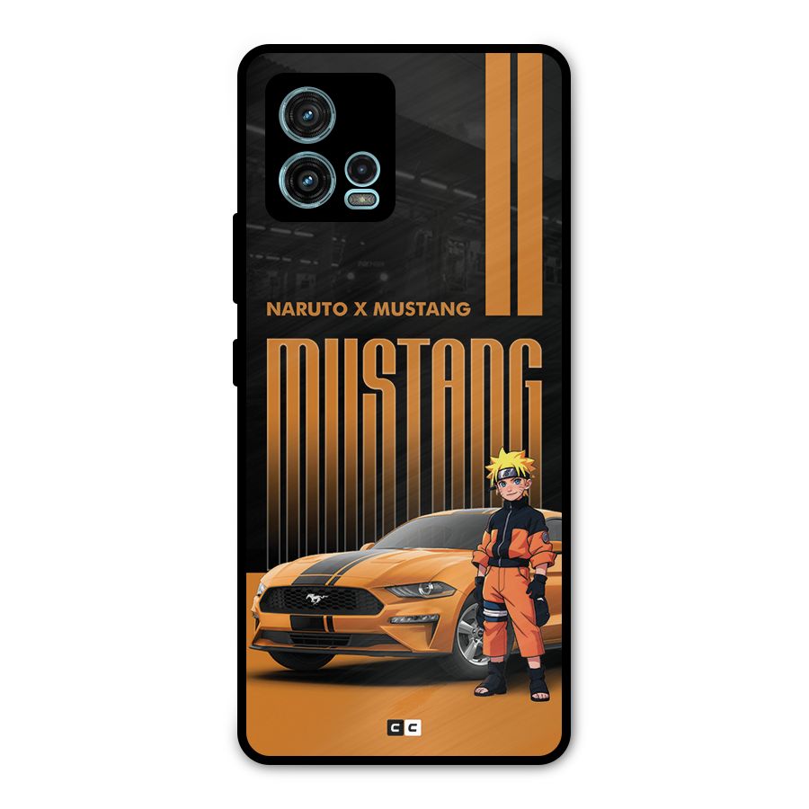Vintage Car Boy Metal Back Case for Moto G72