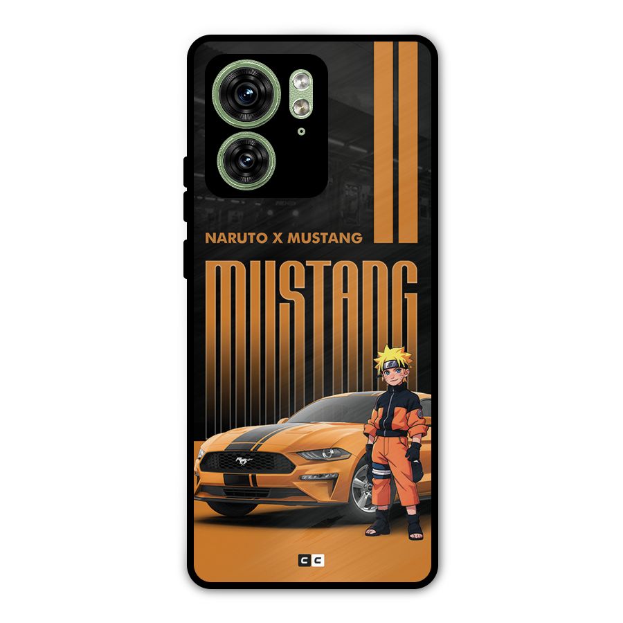 Vintage Car Boy Metal Back Case for Motorola Edge 40 5G